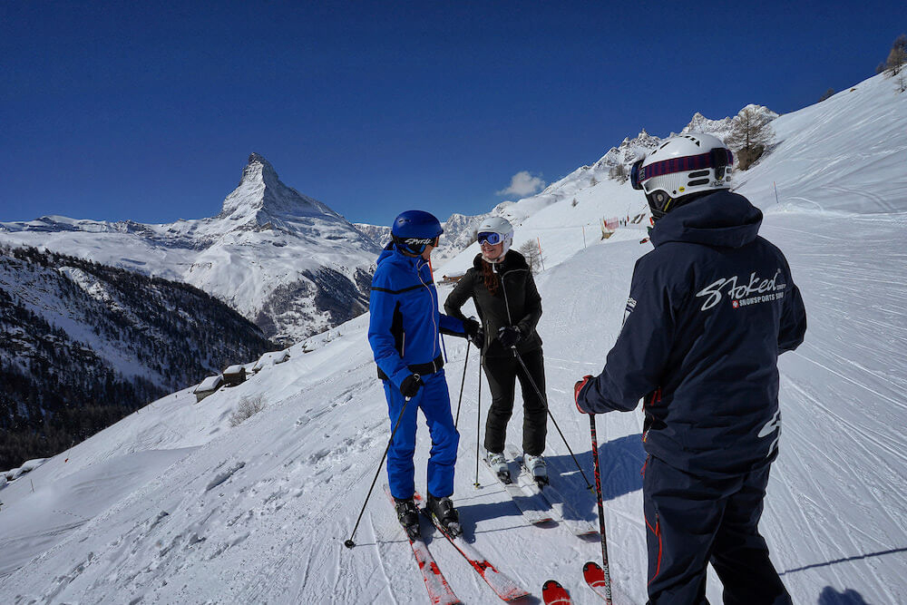 Stoked private ski lessons, Zermatt, Swiss
