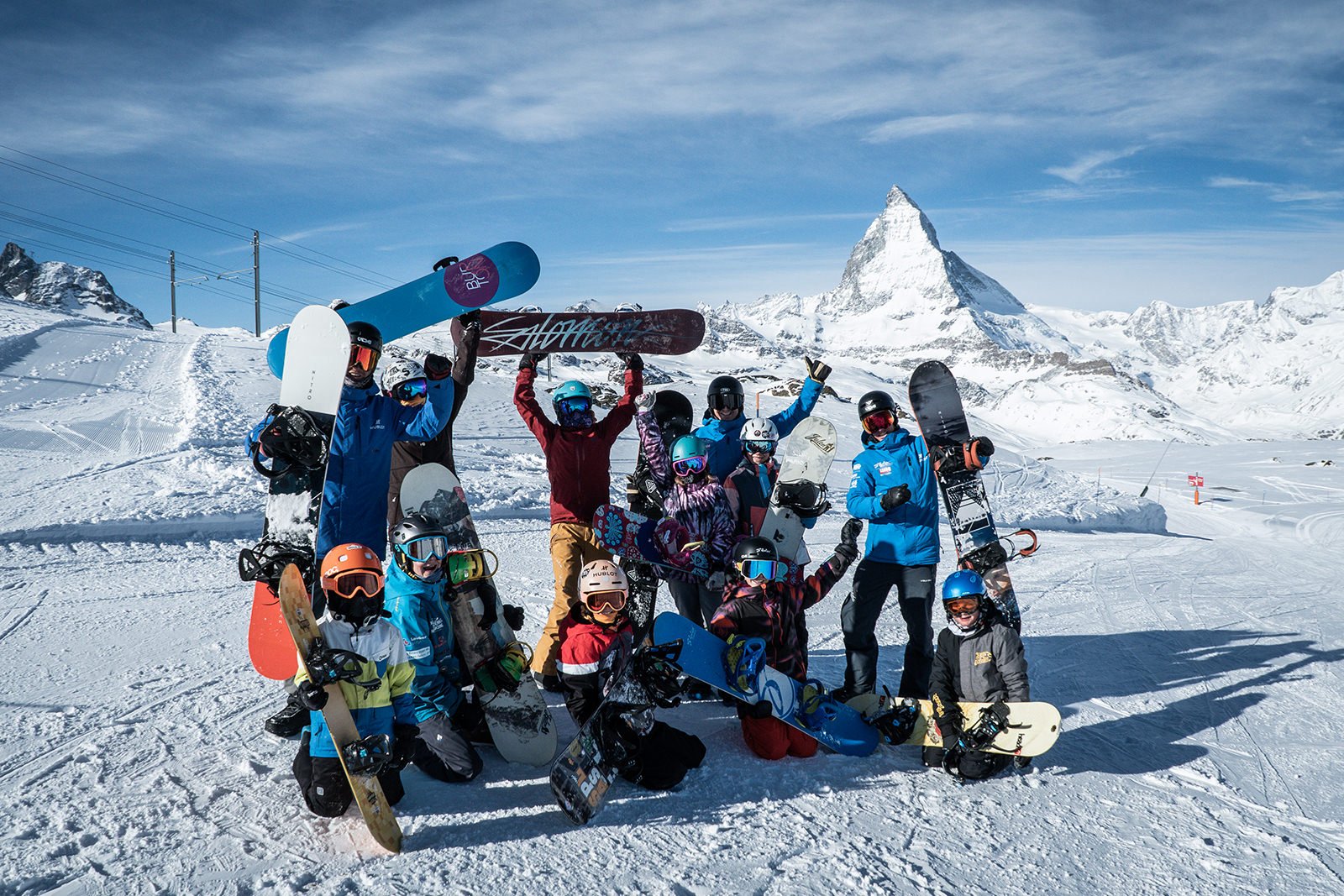 Teenager ski & snowboard group lessons in Zermatt