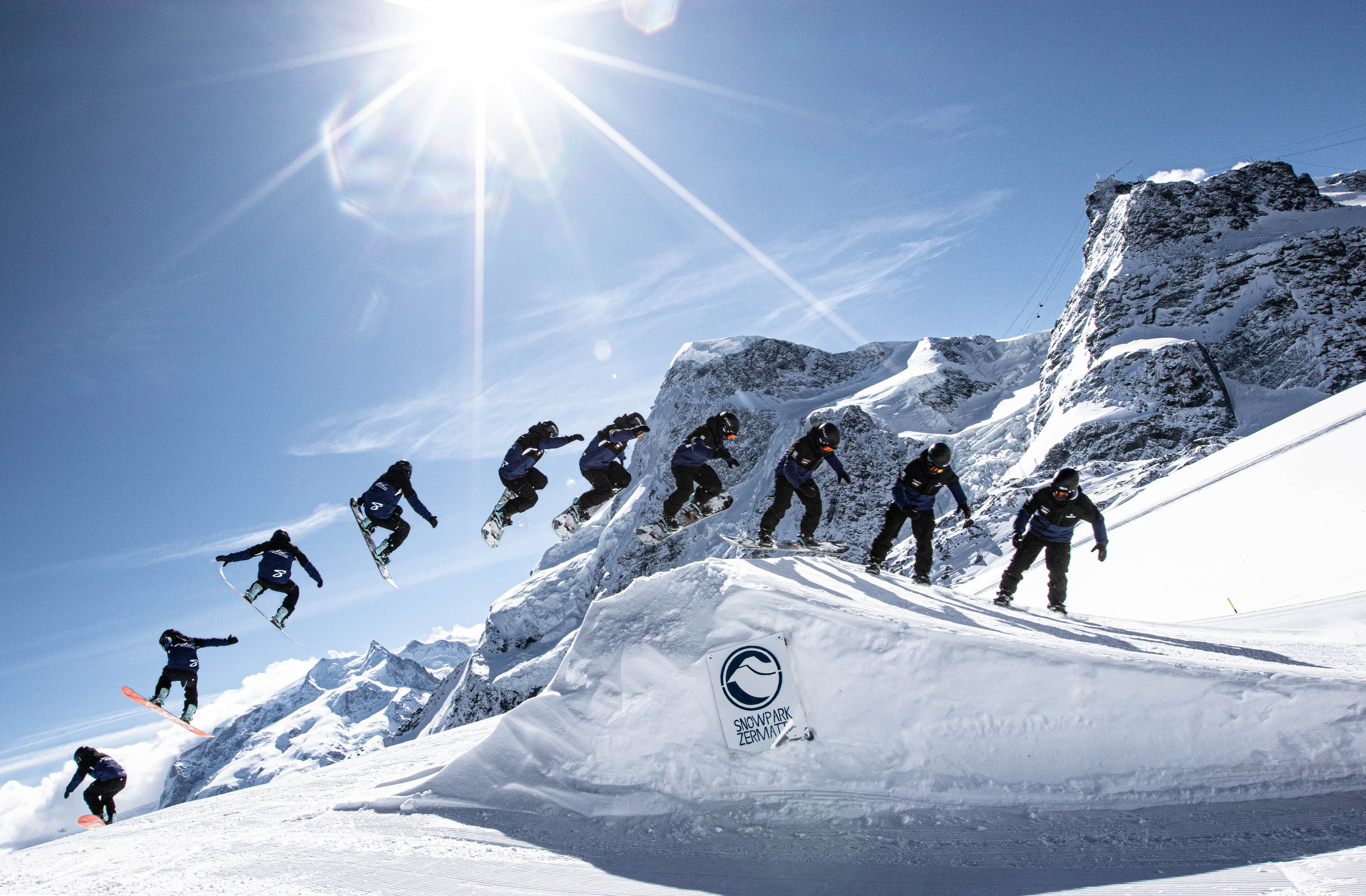 private snowboard lessons for adults in Zermatt