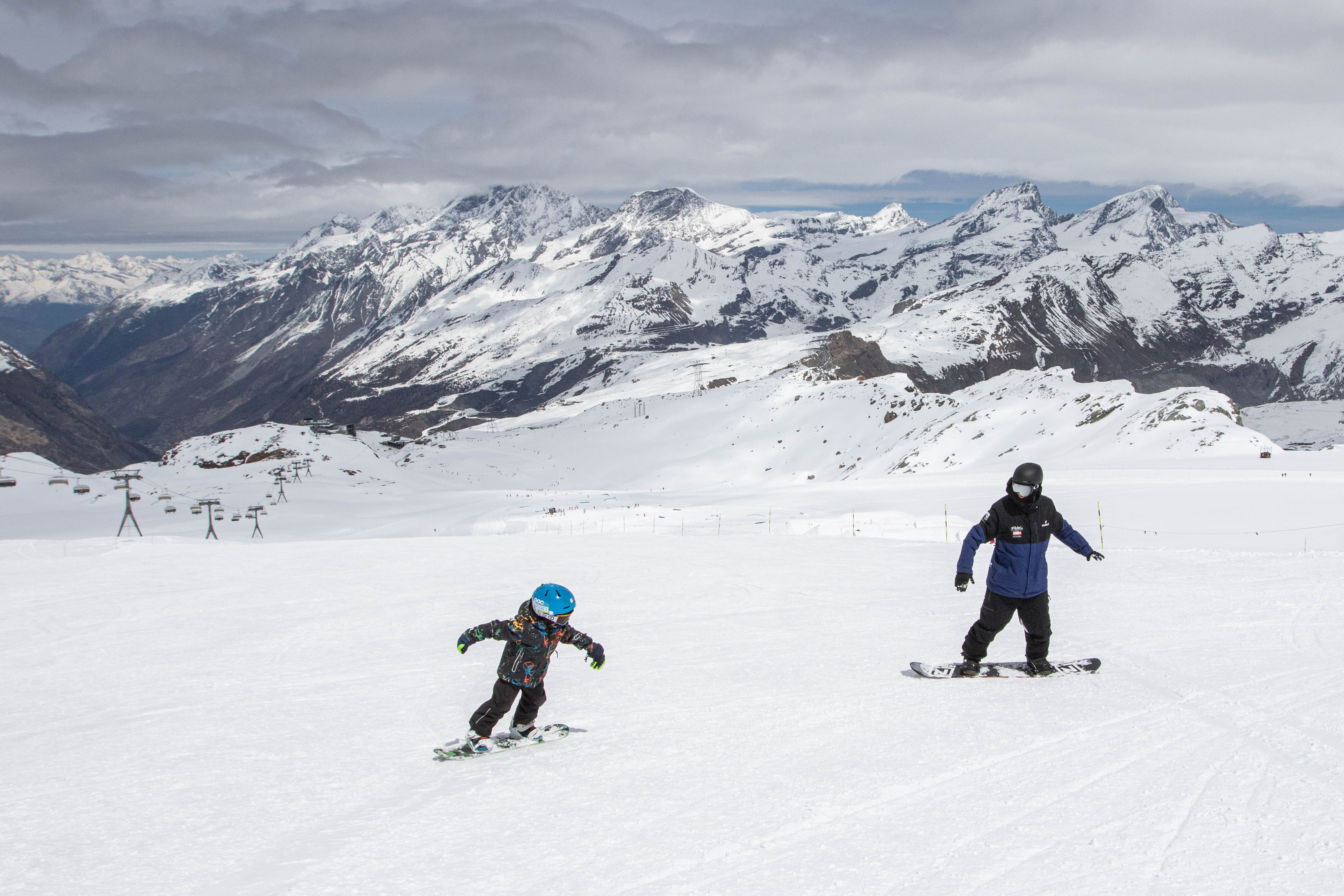 snowboard beginner lessons for adults, Stoked, Zermatt