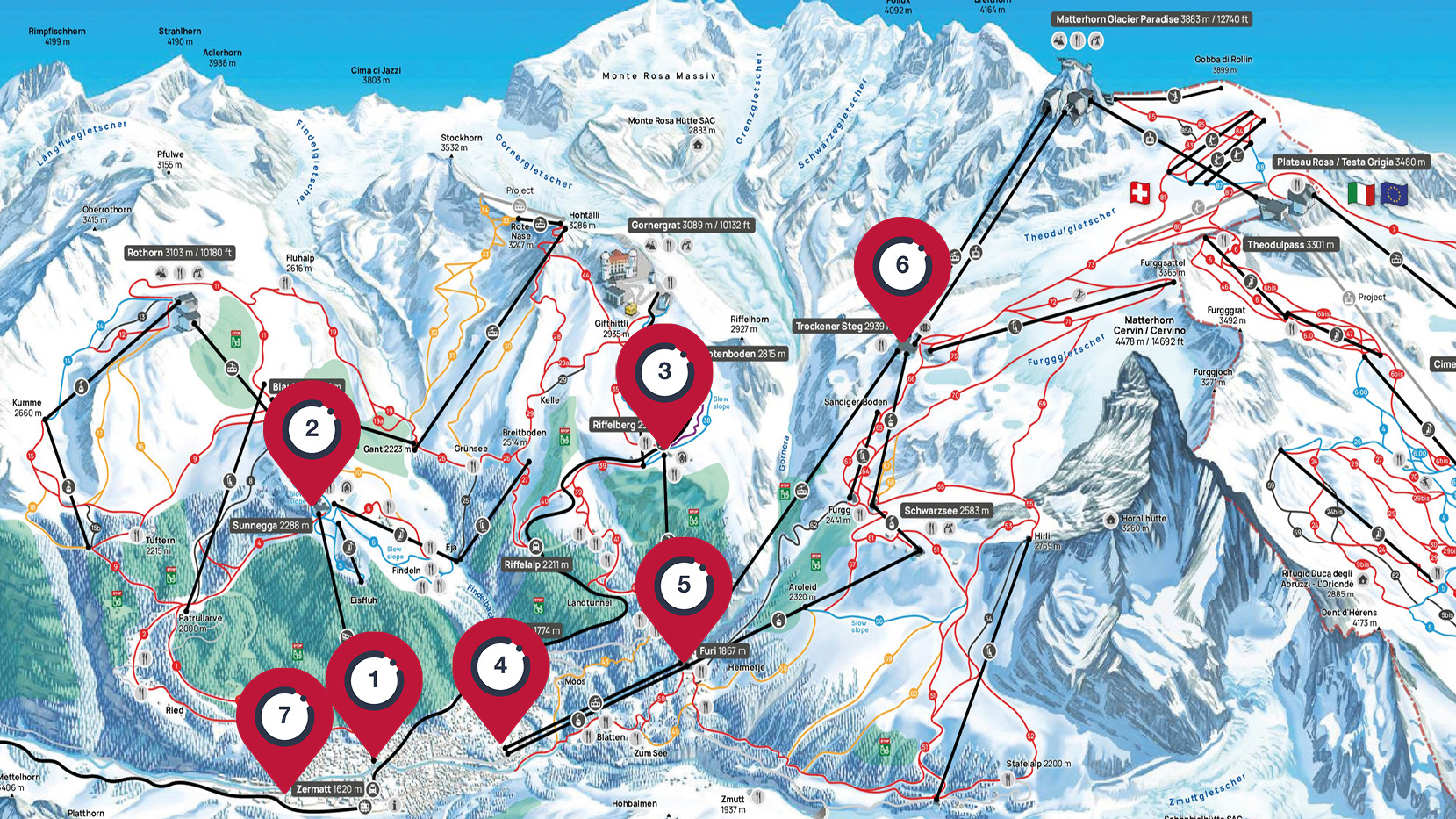 Stoked snowsports meeting points