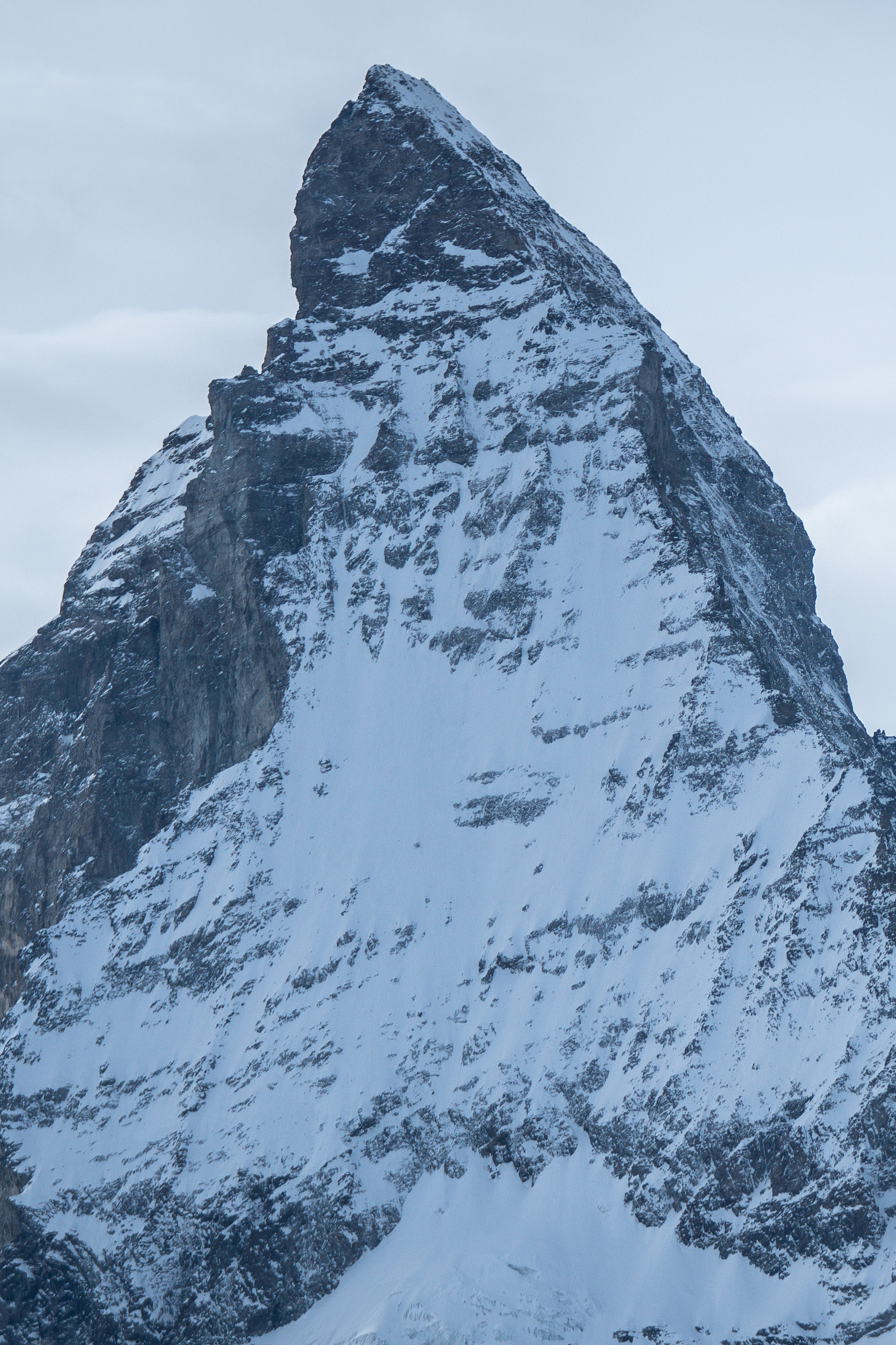 Mountain skiing scene